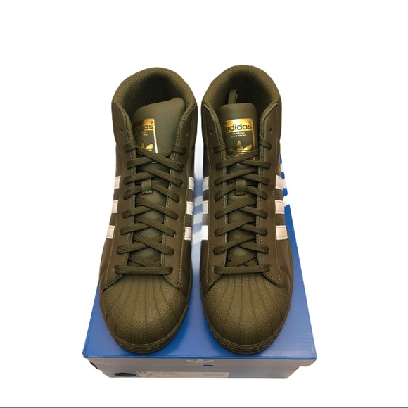 Adidas ProModel AC7067 High-Top Shell Toe Sneakers - Picture 6 of 11